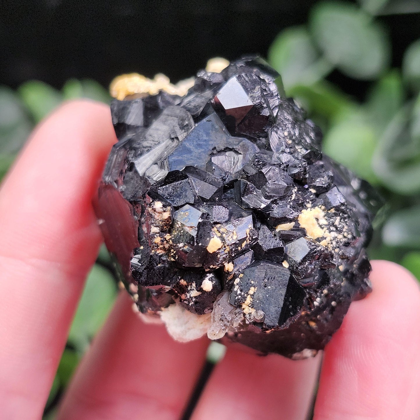 Hyalite Opal & Black Tourmaline 82g