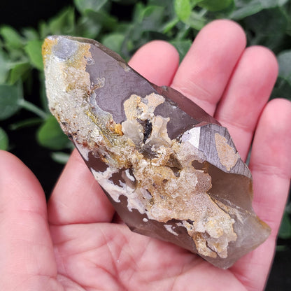 Hyalite Opal Smoky Quartz 120g