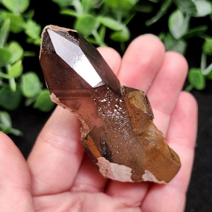 Hyalite Opal Smoky Quartz 69g