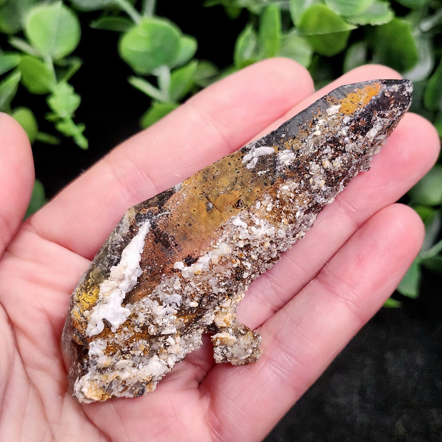 Hyalite Opal & Smoky Quartz 72g