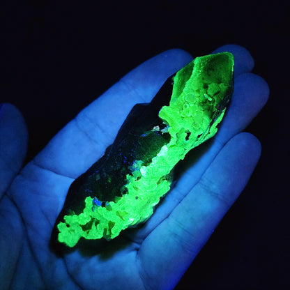 Hyalite Opal Smoky Quartz 69g