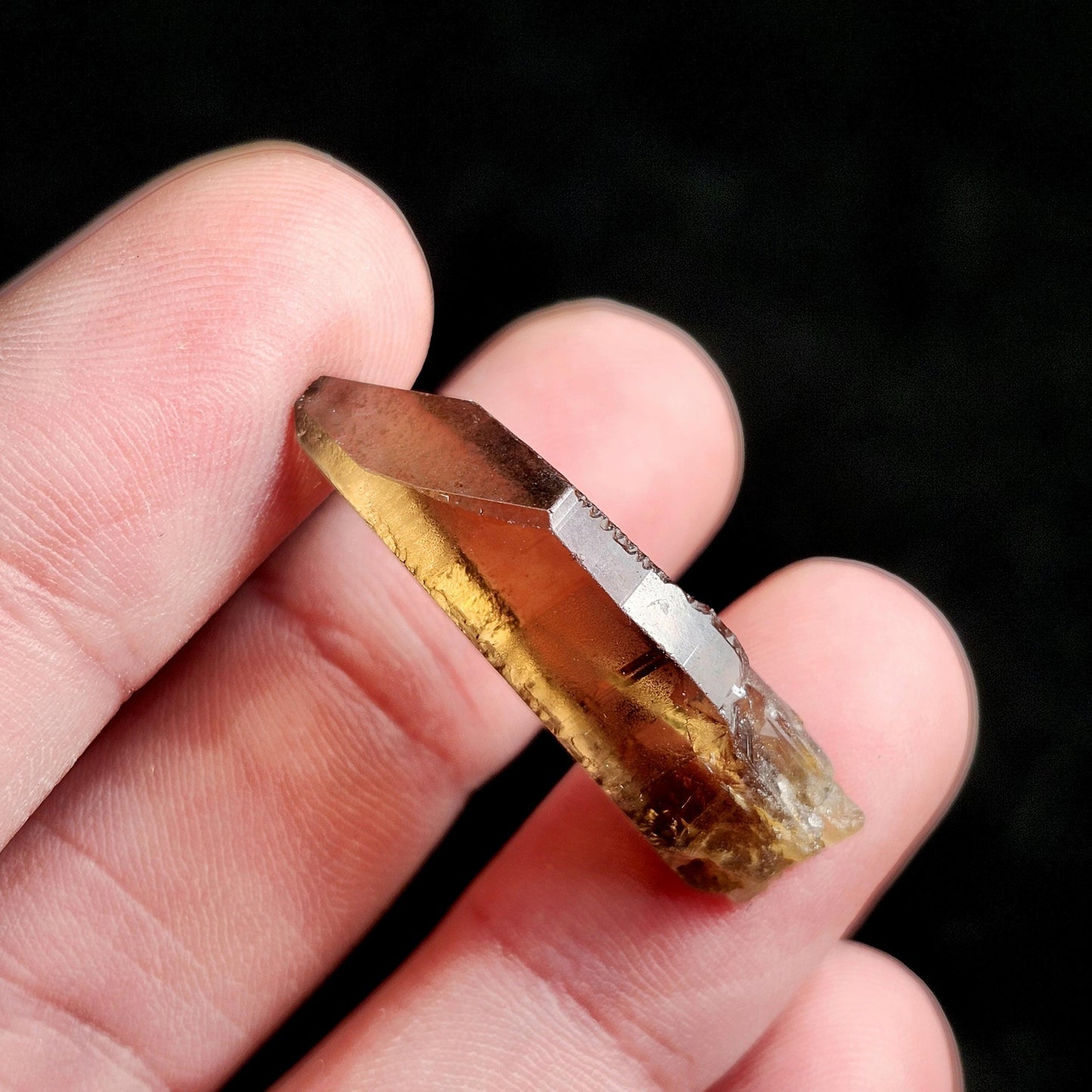 Smoky Citrine Crystal, Natural Raw Congo Citrine Point