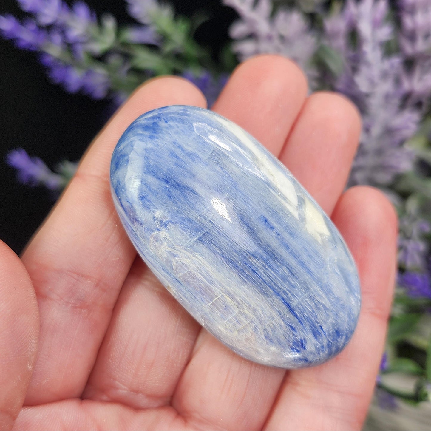 Blue Kyanite Palm Stone