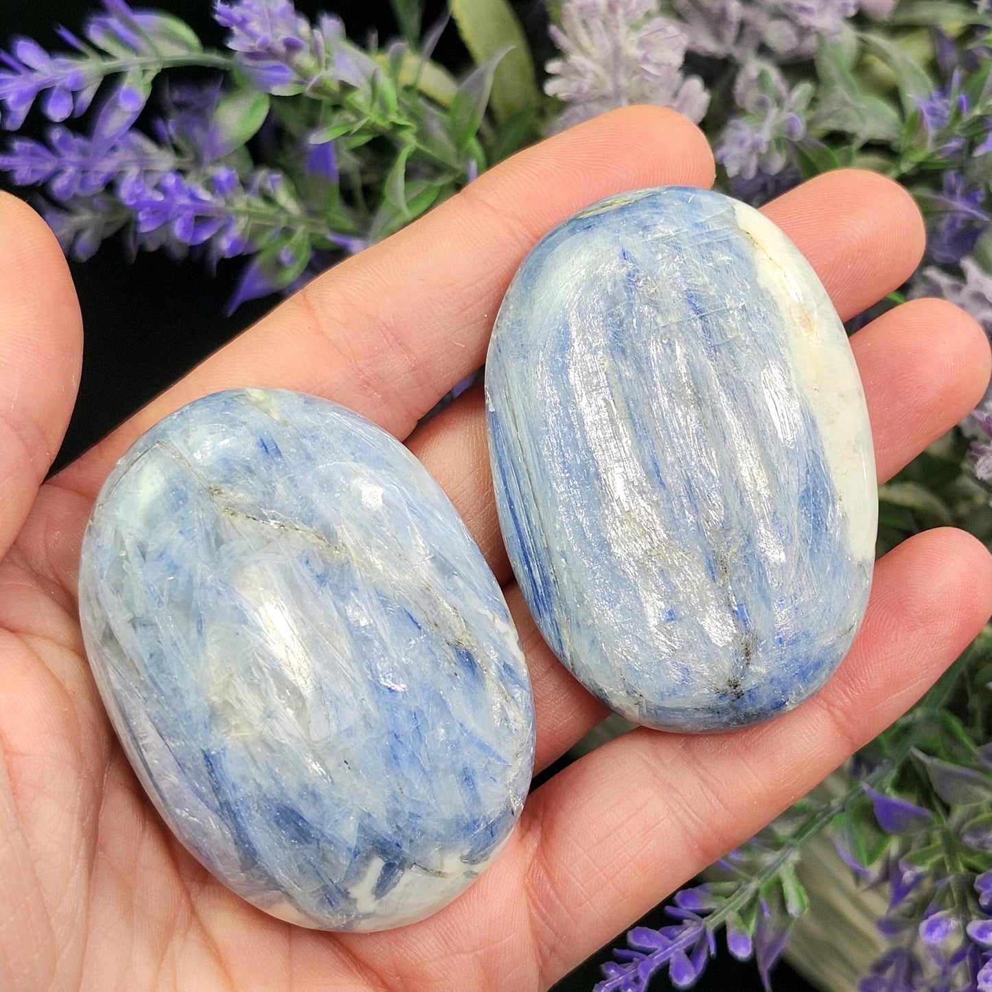 Blue Kyanite Palm Stone