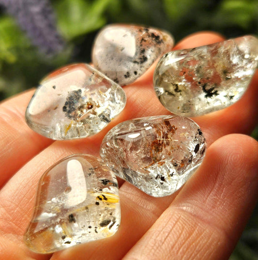 Topaz & Black Hematite Crystal