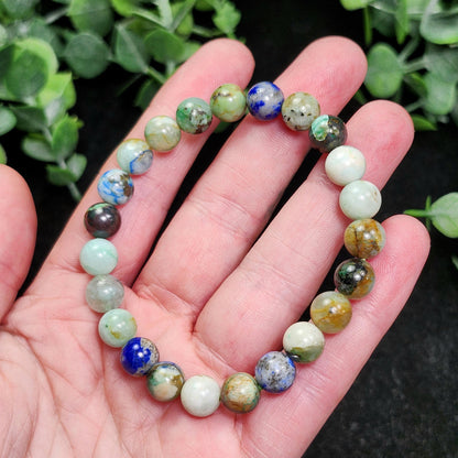 Lapis Lazuli & Chrysocolla Bracelet