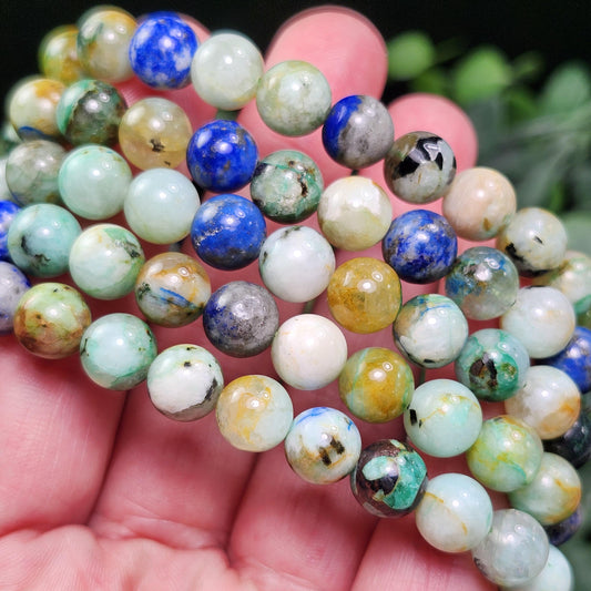 Lapis Lazuli & Chrysocolla Bracelet
