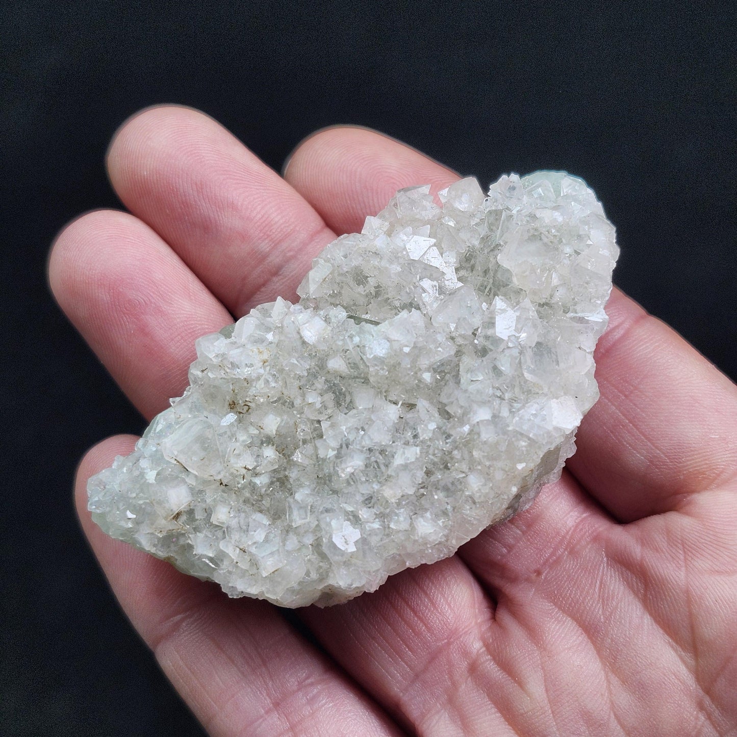 Datolite Crystal with Apophyllite Druze 60.8g