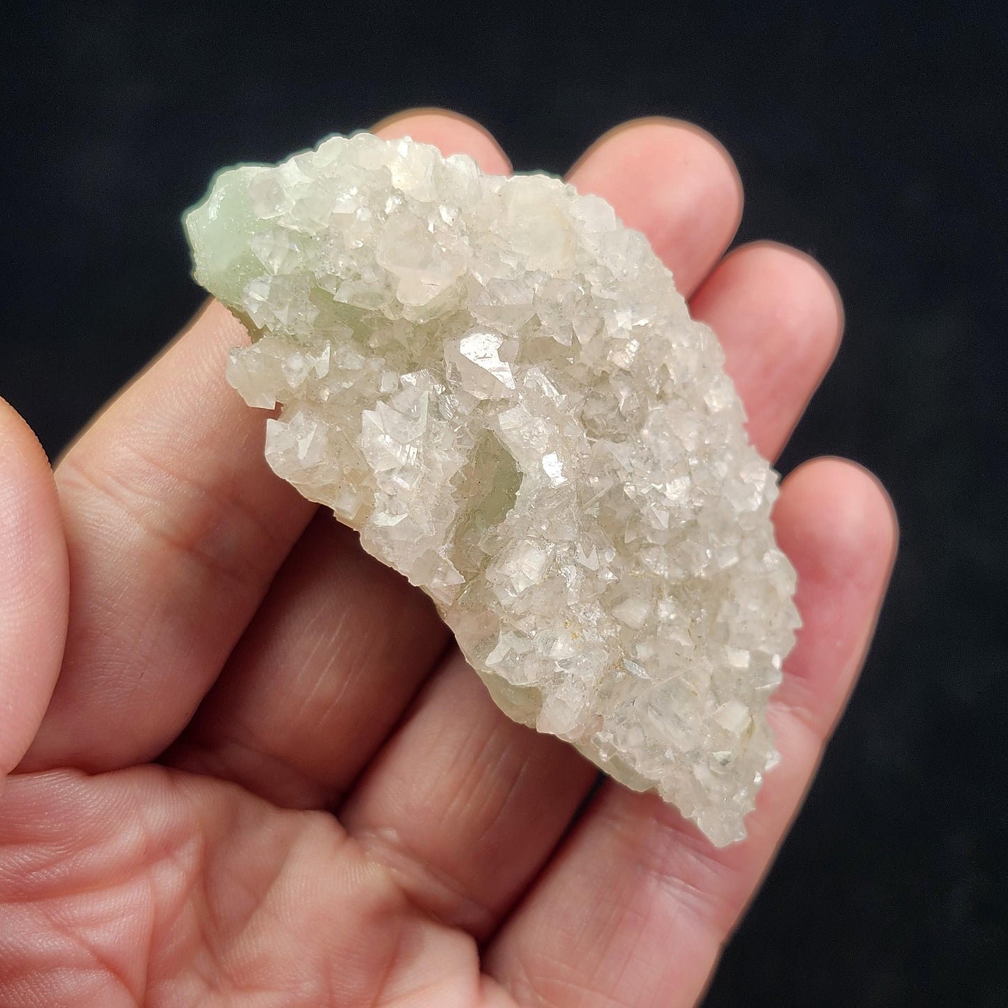 Datolite Crystal with Apophyllite Druze 60.8g