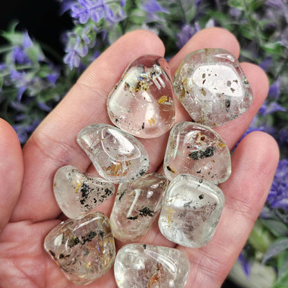 Topaz & Black Hematite Crystal