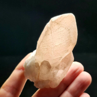 Dreamsicle Pink Lemurian Quartz Crystal (89g)