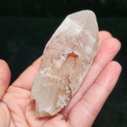 Dreamsicle Pink Lemurian Quartz Crystal (114g)