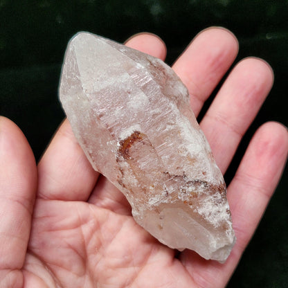 Dreamsicle Pink Lemurian Quartz Crystal (114g)