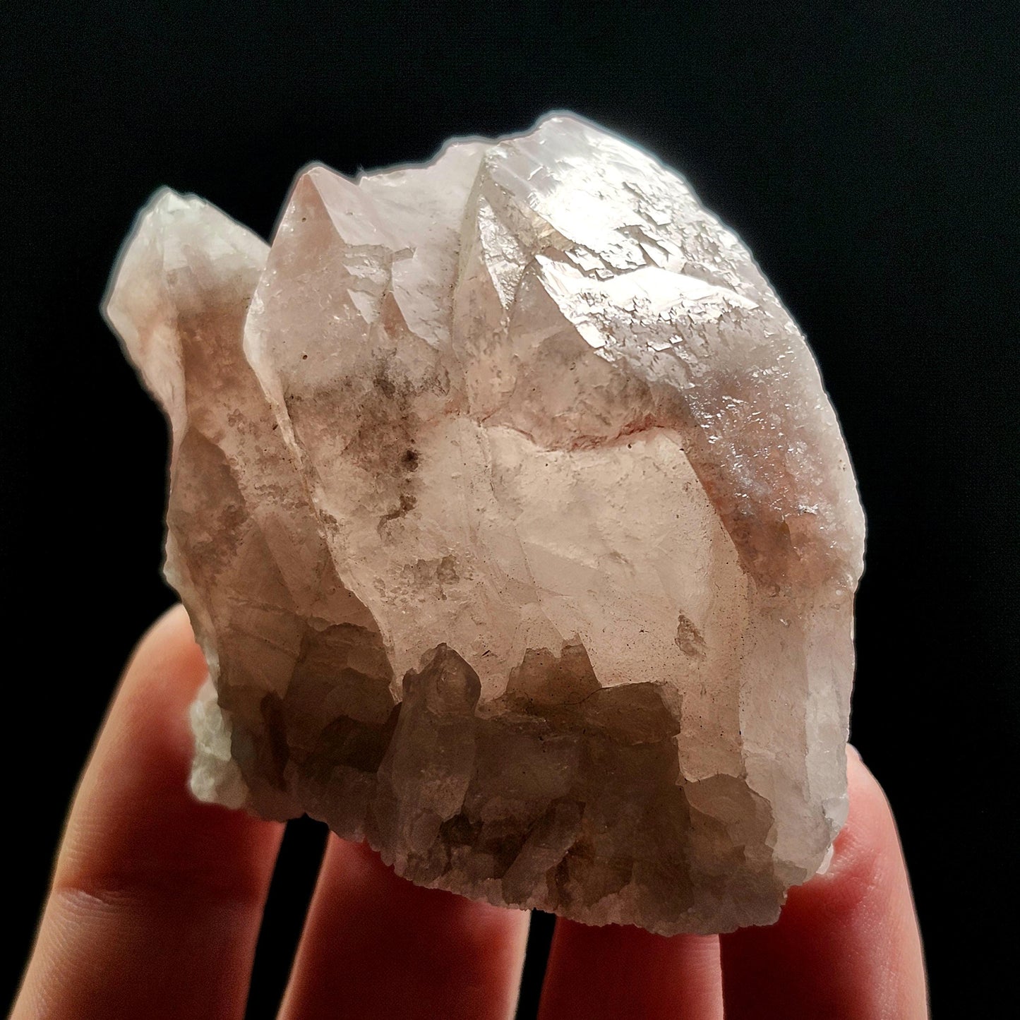 Dreamsicle Pink Lemurian Quartz Crystal (127g)