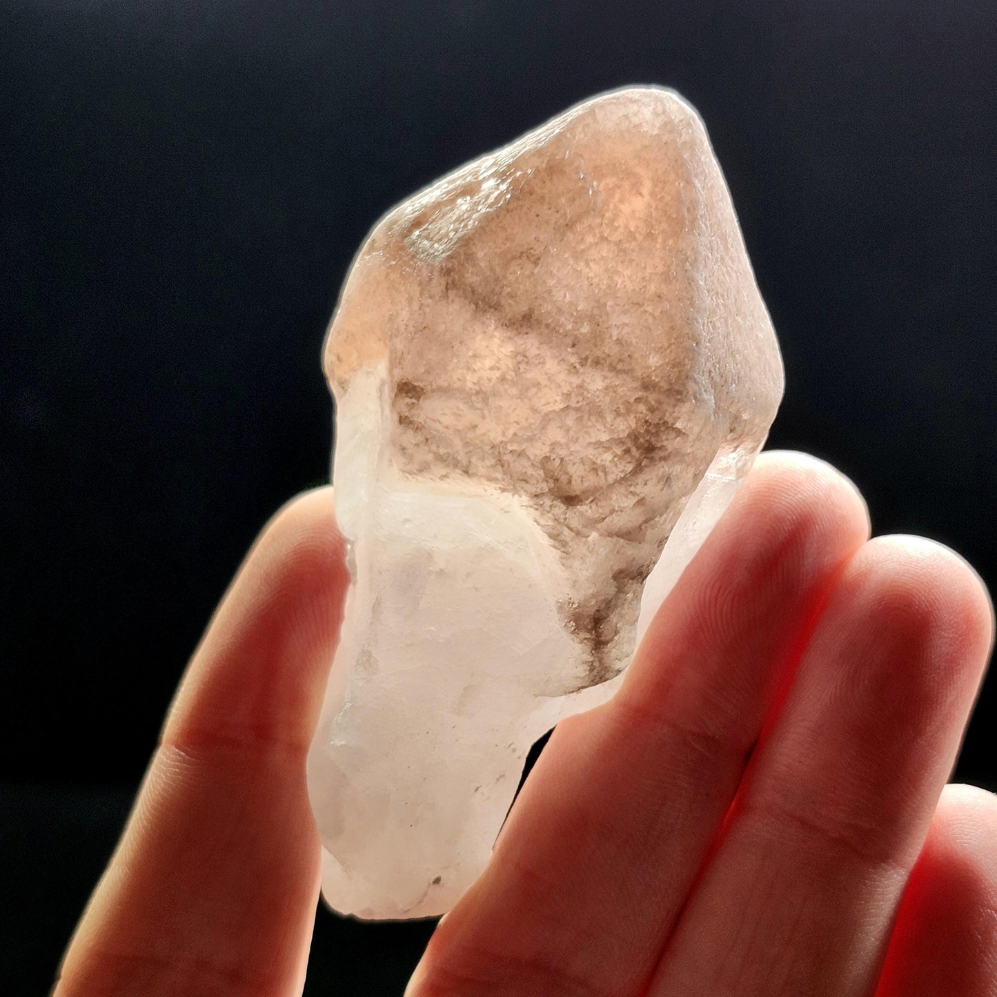 Dreamsicle Pink Lemurian Quartz Crystal (71g)