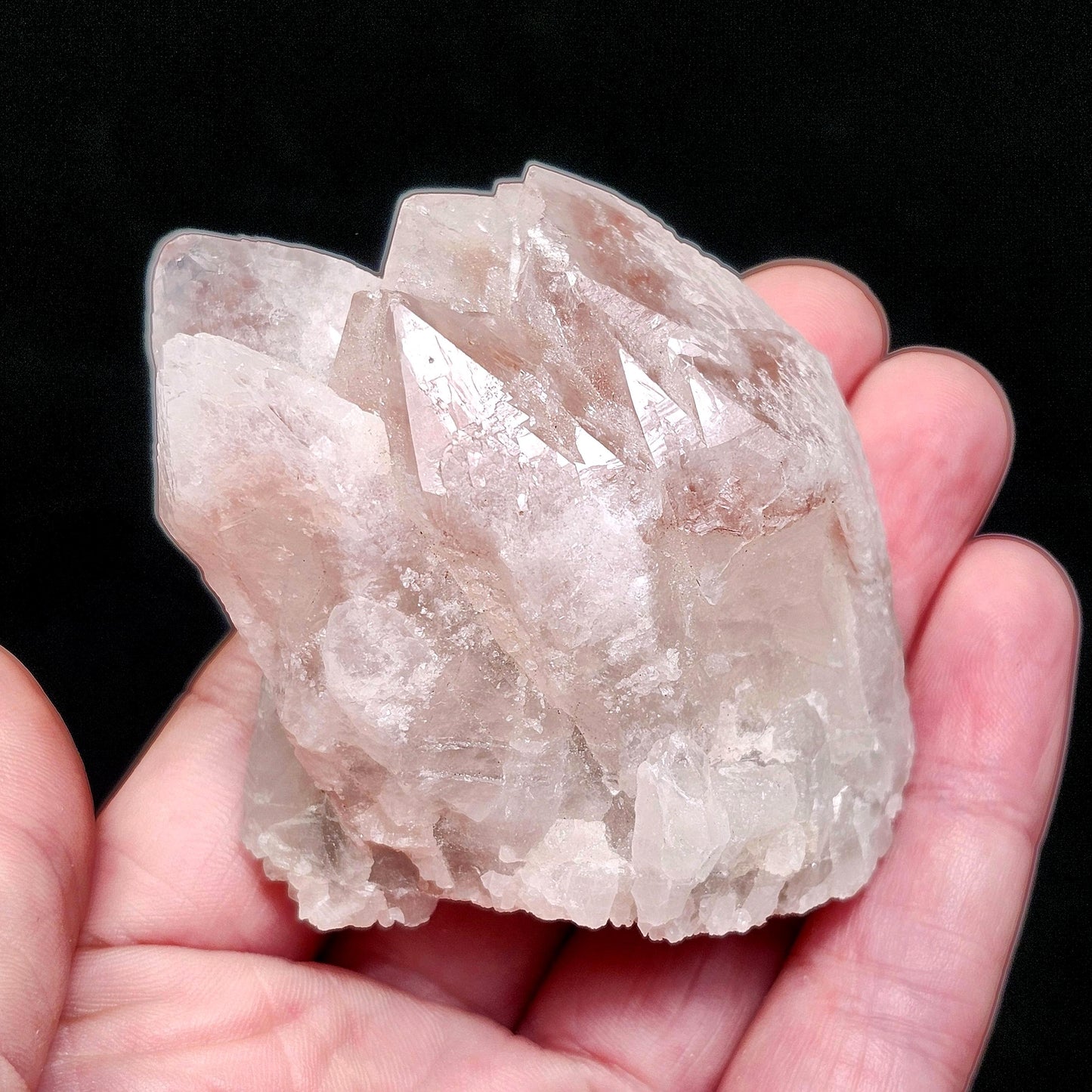 Dreamsicle Pink Lemurian Quartz Crystal (127g)