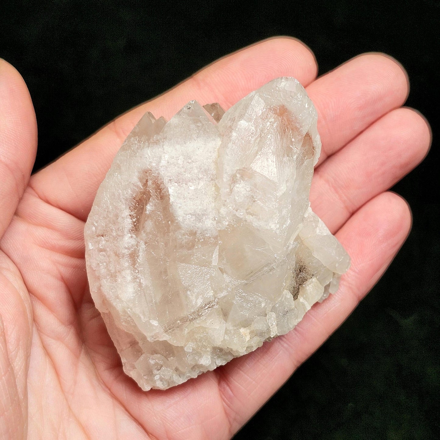 Dreamsicle Pink Lemurian Quartz Crystal (127g)