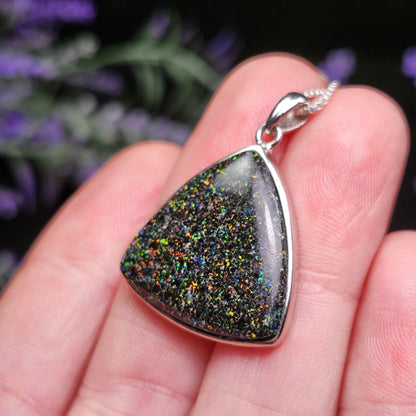 Australian Black Fairy Opal Pendant