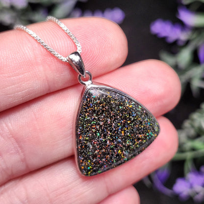 Australian Black Fairy Opal Pendant