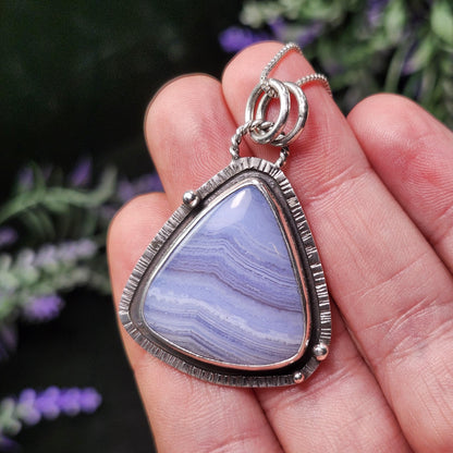 Blue Lace Agate Pendant