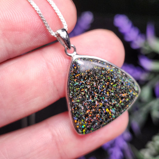 Australian Black Fairy Opal Pendant