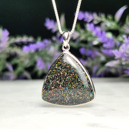 Australian Black Fairy Opal Pendant