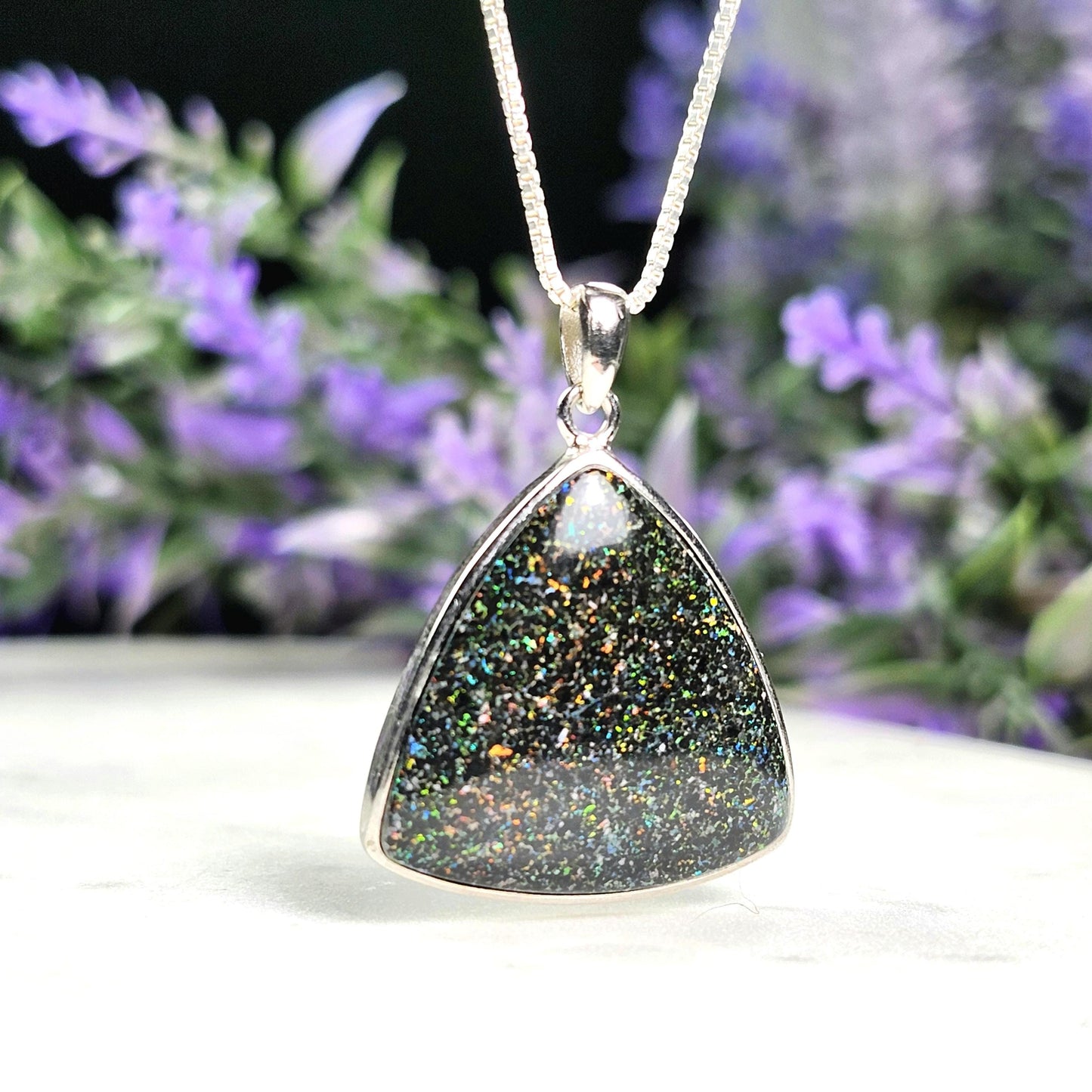 Australian Black Fairy Opal Pendant