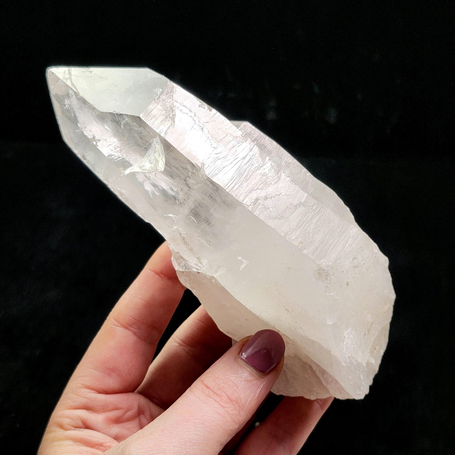 Lemurian Quartz Crystal 411g