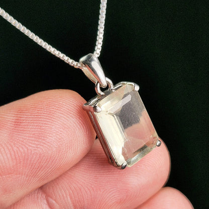 Faceted Libyan Desert Glass Pendant