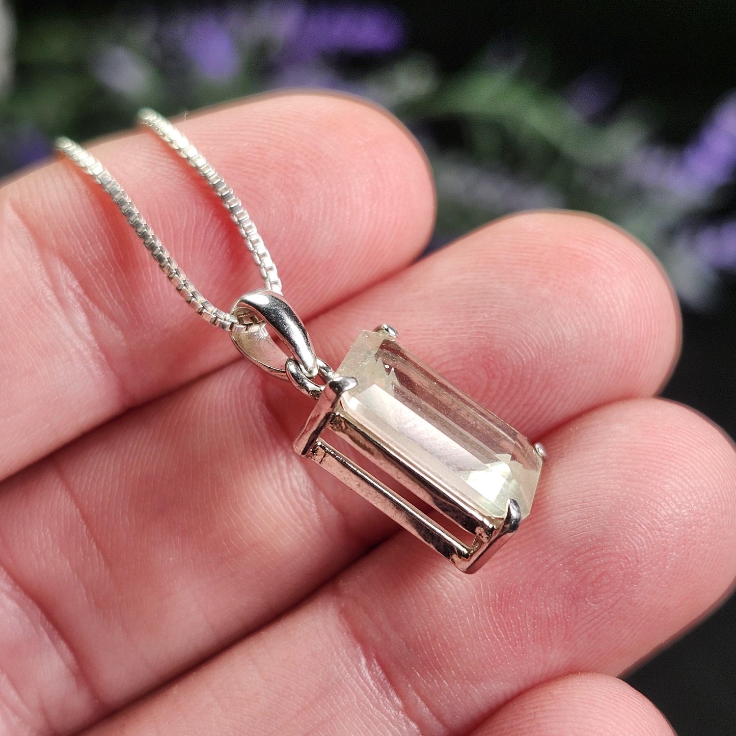 Faceted Libyan Desert Glass Pendant