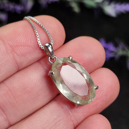 Faceted Libyan Desert Glass Pendant