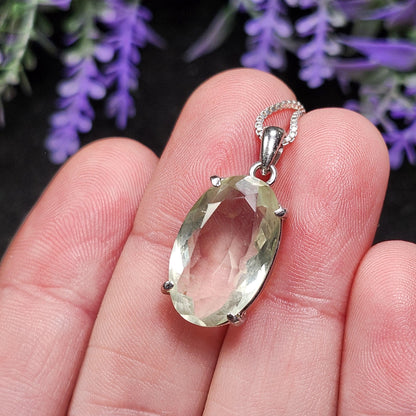 Faceted Libyan Desert Glass Pendant