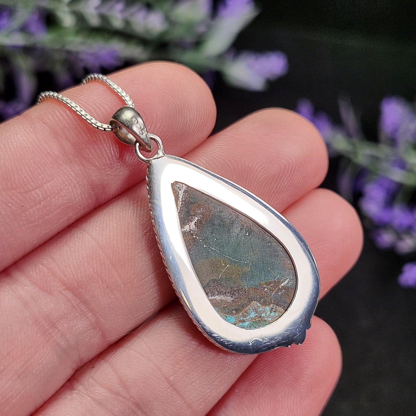 Sonoran Sunrise Chrysocolla Pendant