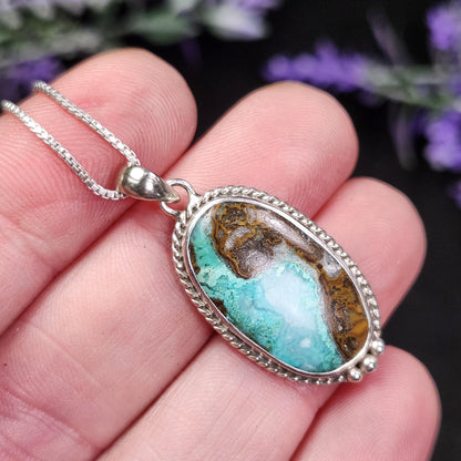 Chrysocolla Sonoran Sunrise Pendant