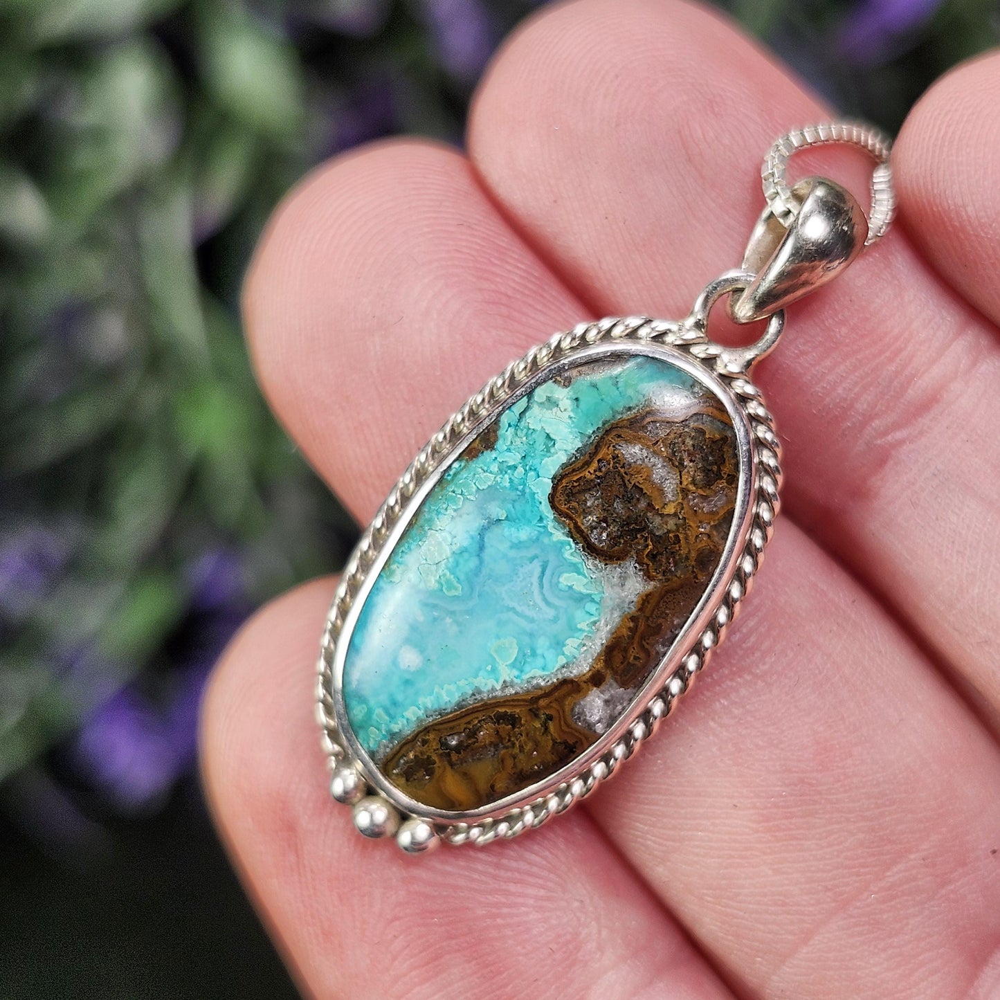 Chrysocolla Sonoran Sunrise Pendant