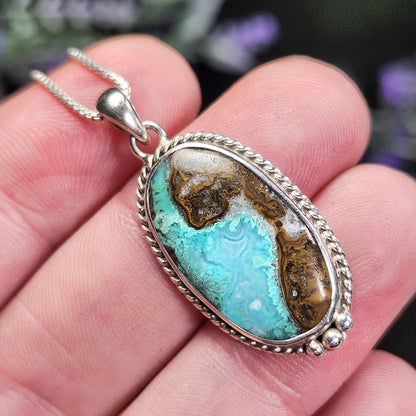 Chrysocolla Sonoran Sunrise Pendant