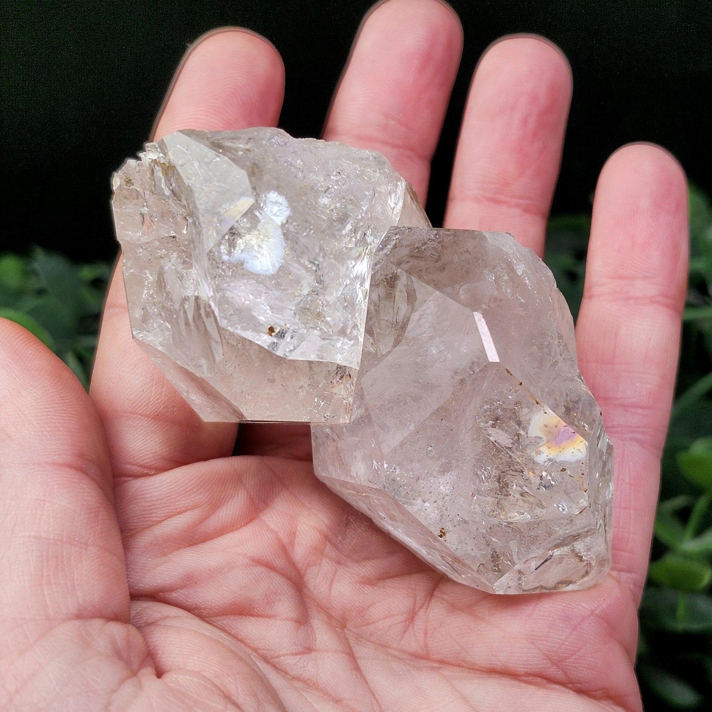 TWIN FLAME 152g Herkimer Diamond Quartz