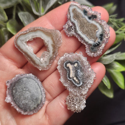 Quartz Stalactite:  Stalactite Slice Crystal