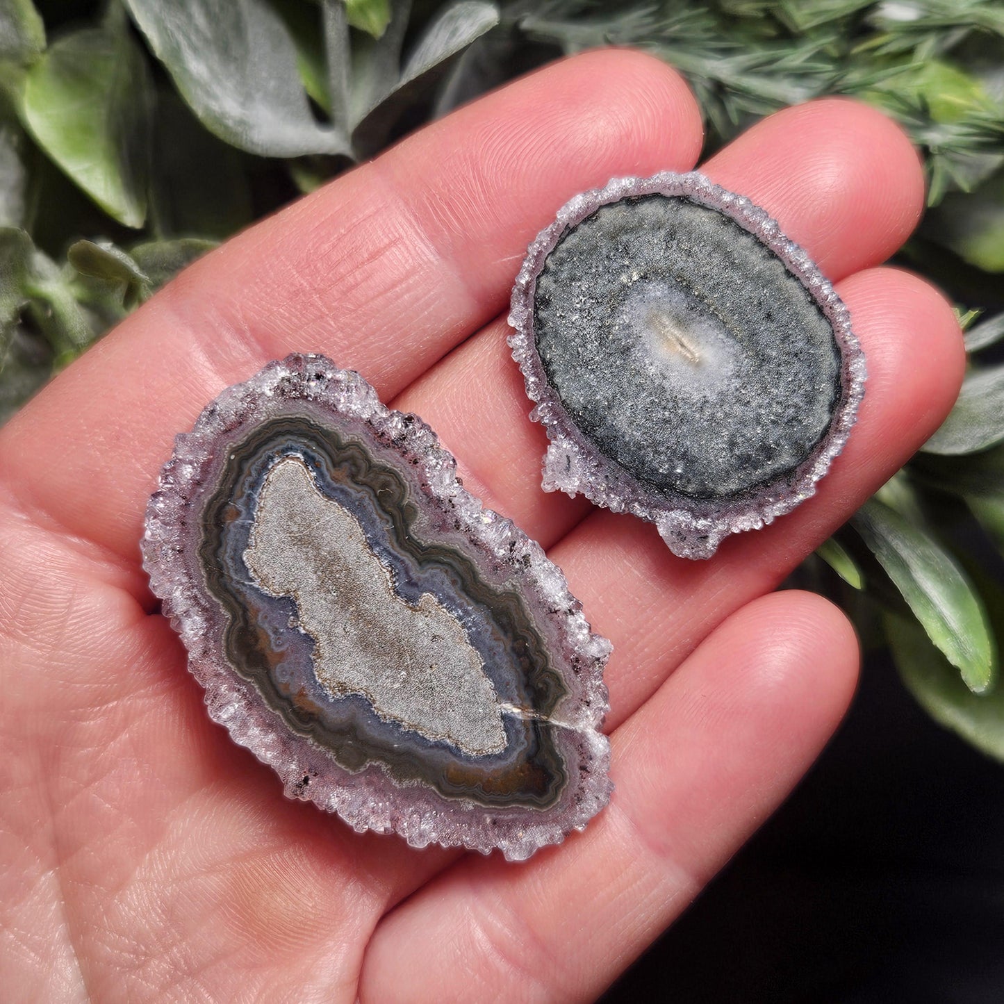 Quartz Stalactite:  Stalactite Slice Crystal