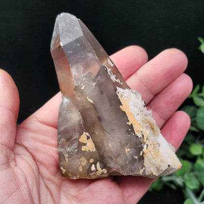 Hyalite Opal Smoky Quartz 149g