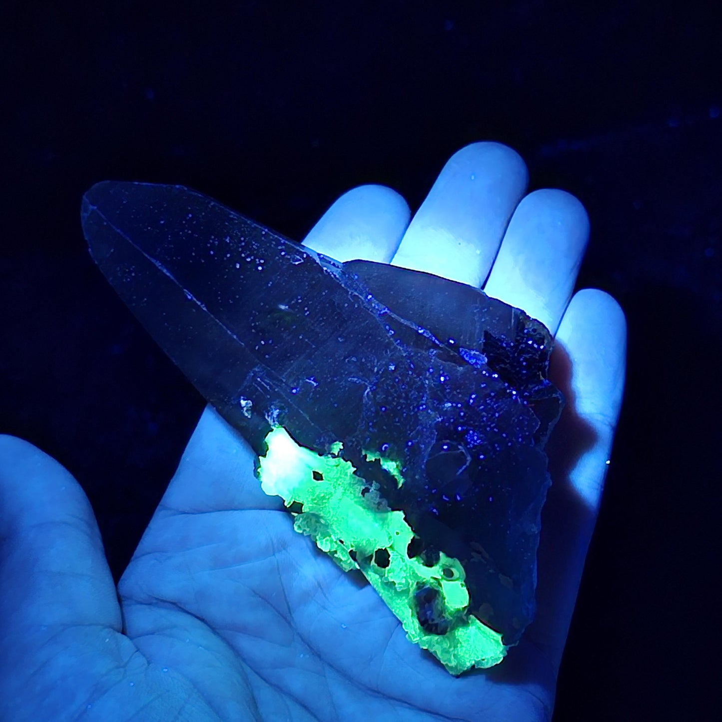 Hyalite Opal Smoky Quartz 149g