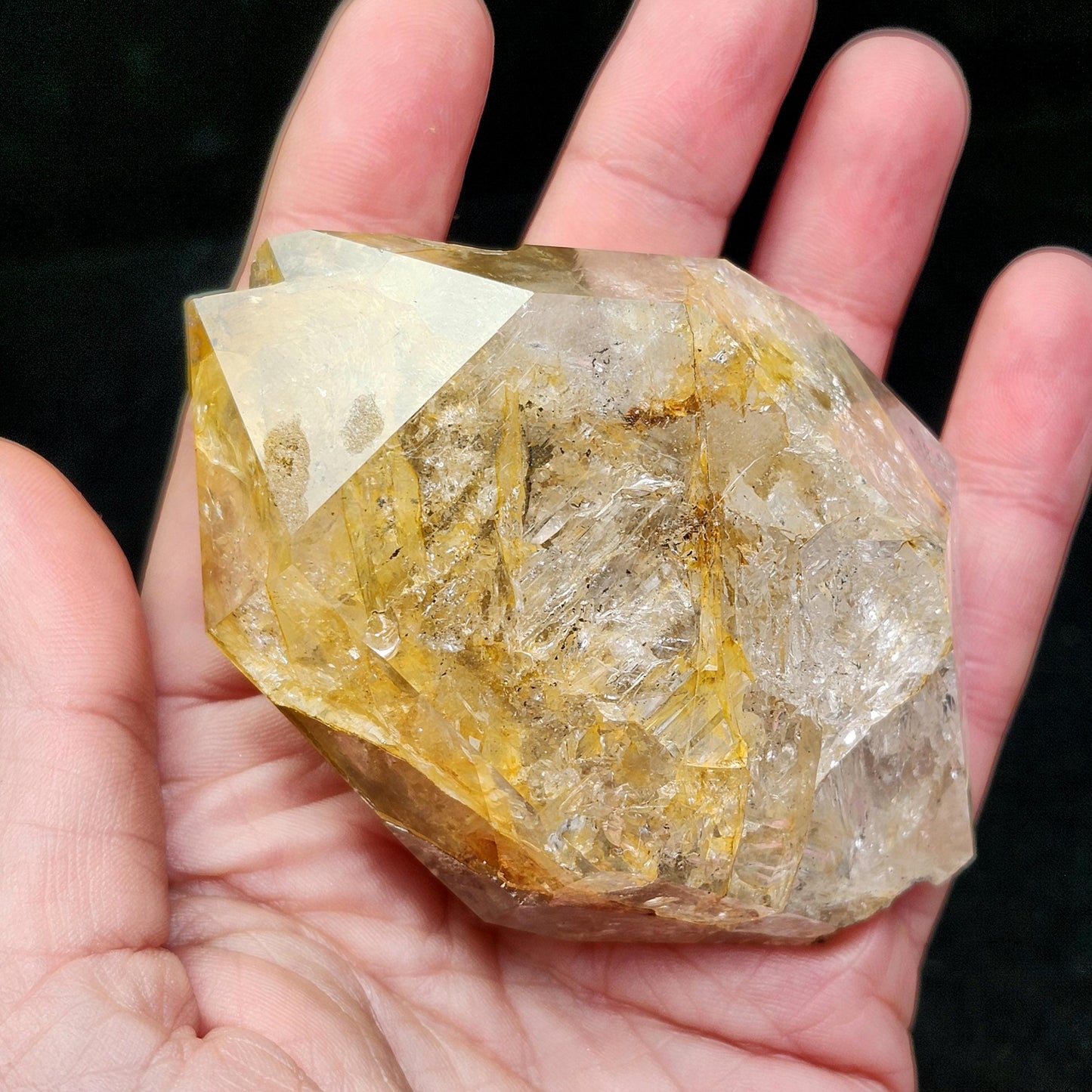 Golden Herkimer Diamond 199g