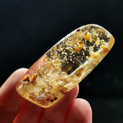 Amber with Moving Enhydro & Insects 6.8g