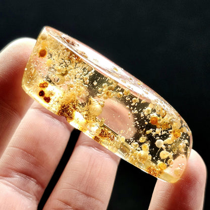 Amber with Moving Enhydro & Insects 6.8g