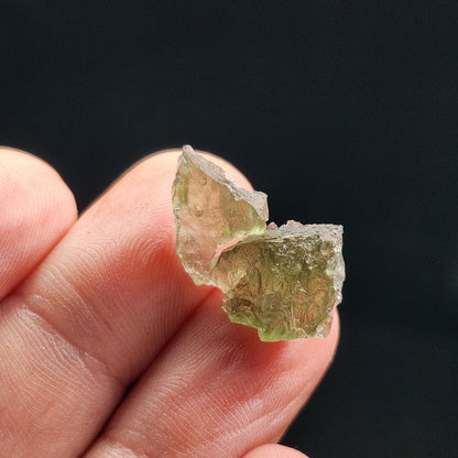 Angel Chime Moldavite 1.3g with Natural HOLE