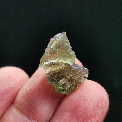 Angel Chime Moldavite 1.3g with Natural HOLE