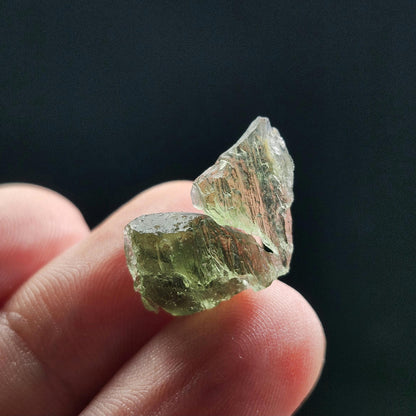 Angel Chime Moldavite 1.3g with Natural HOLE