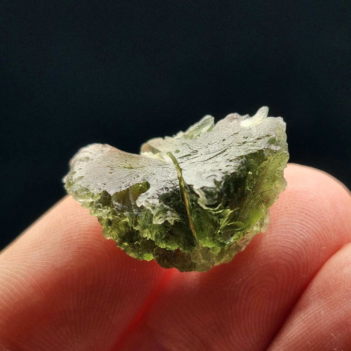Genuine Moldavite Specimen 3.73g, Raw Authentic Moldavite Stone