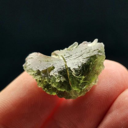 Genuine Moldavite Specimen 3.73g, Raw Authentic Moldavite Stone