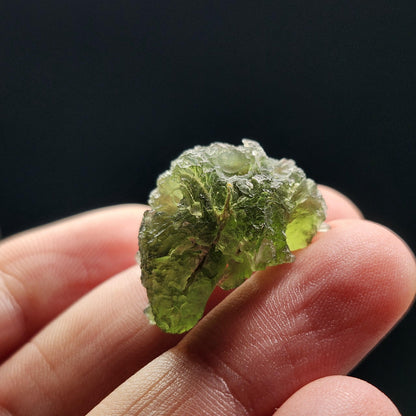 Genuine Moldavite Specimen 3.73g, Raw Authentic Moldavite Stone